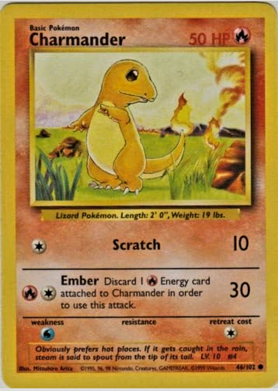 Charmander Pokemon Card