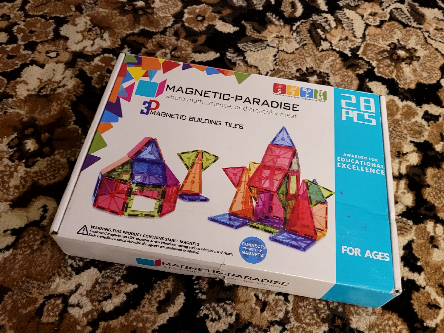 Magnetic-Paradise 3D Magnetic Building Tiles - 28 Pcs image indicator(3)