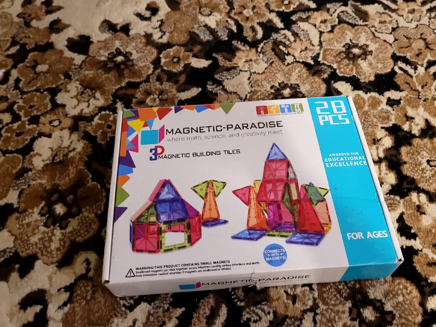 Magnetic-Paradise 3D Magnetic Building Tiles - 28 Pcs image indicator(4)