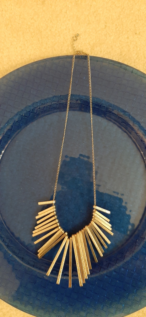 Silver Tone Statement Necklace