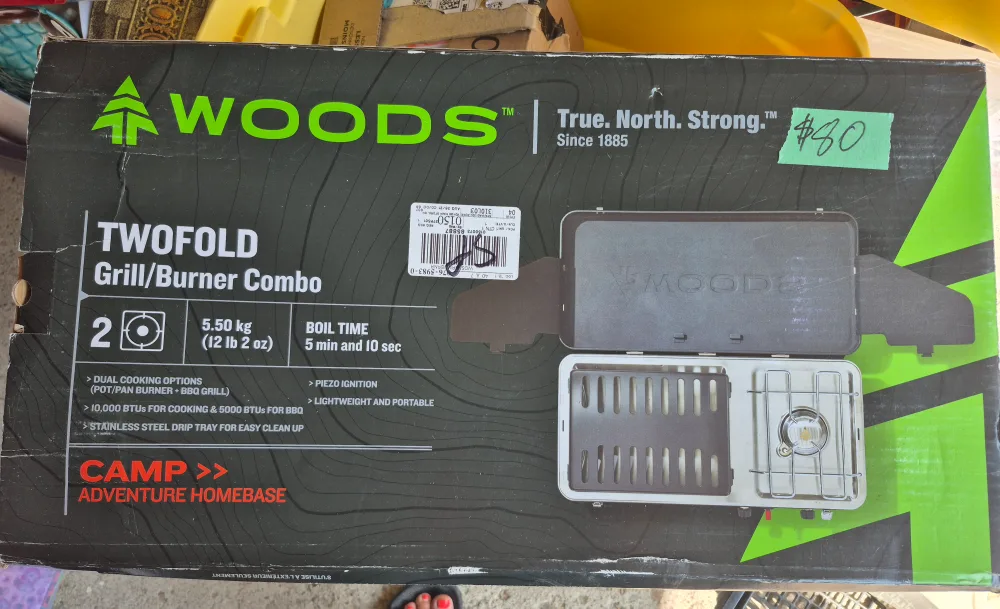 Woods Twofold Grill/Burner Combo - New in Box! thumbnail