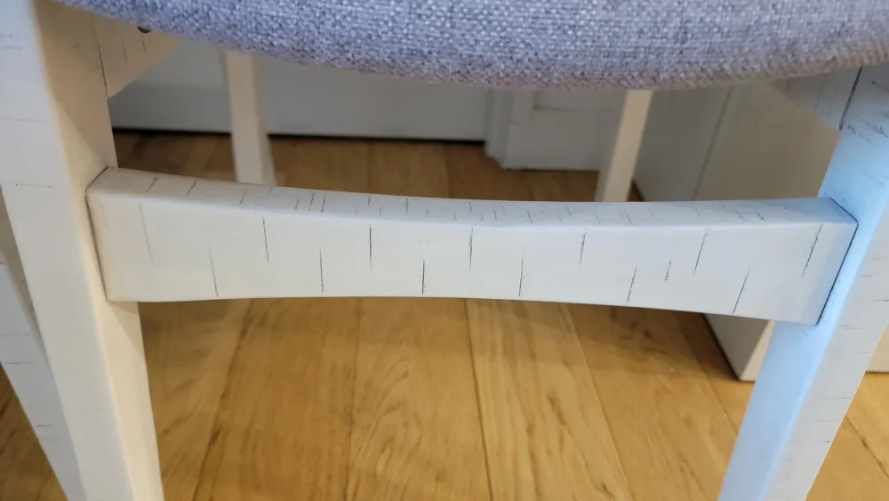 Pair of Gray Upholstered Dining Chairs image indicator(2)