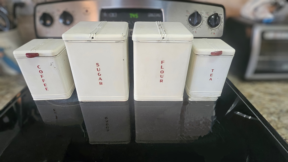 Vintage Kreamer 4-Piece Canister Set