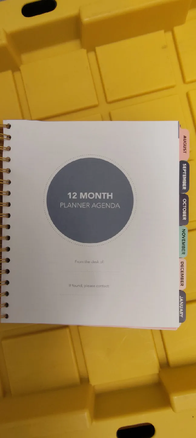12 Month Planner Agenda image indicator(4)