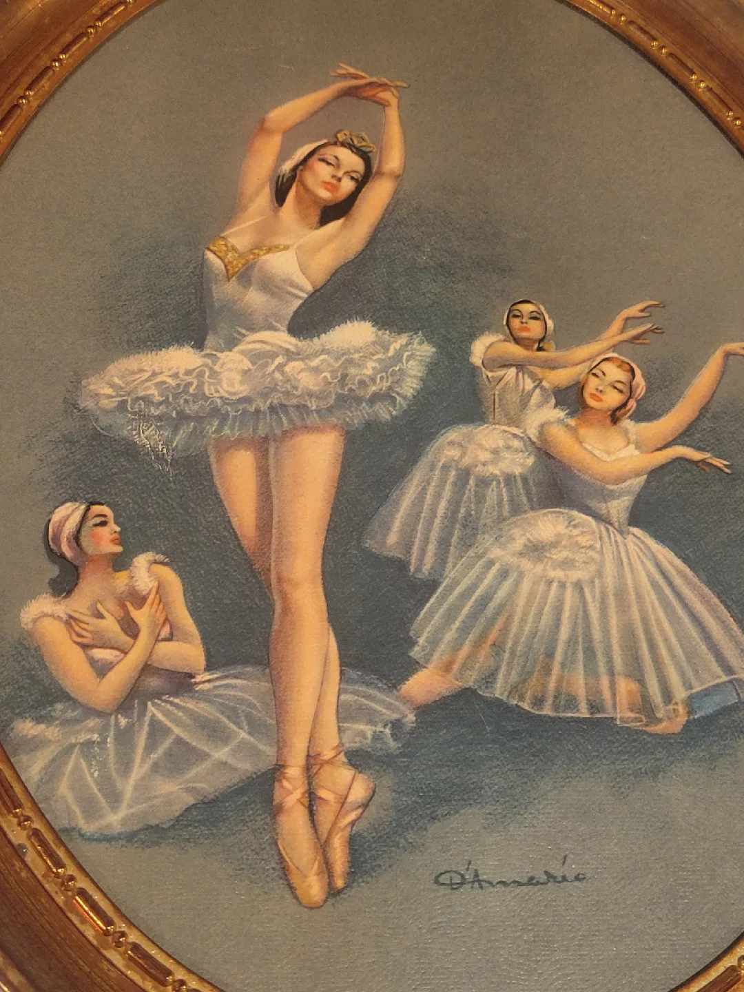 Vintage D'Amario Ballerina Print image indicator(2)