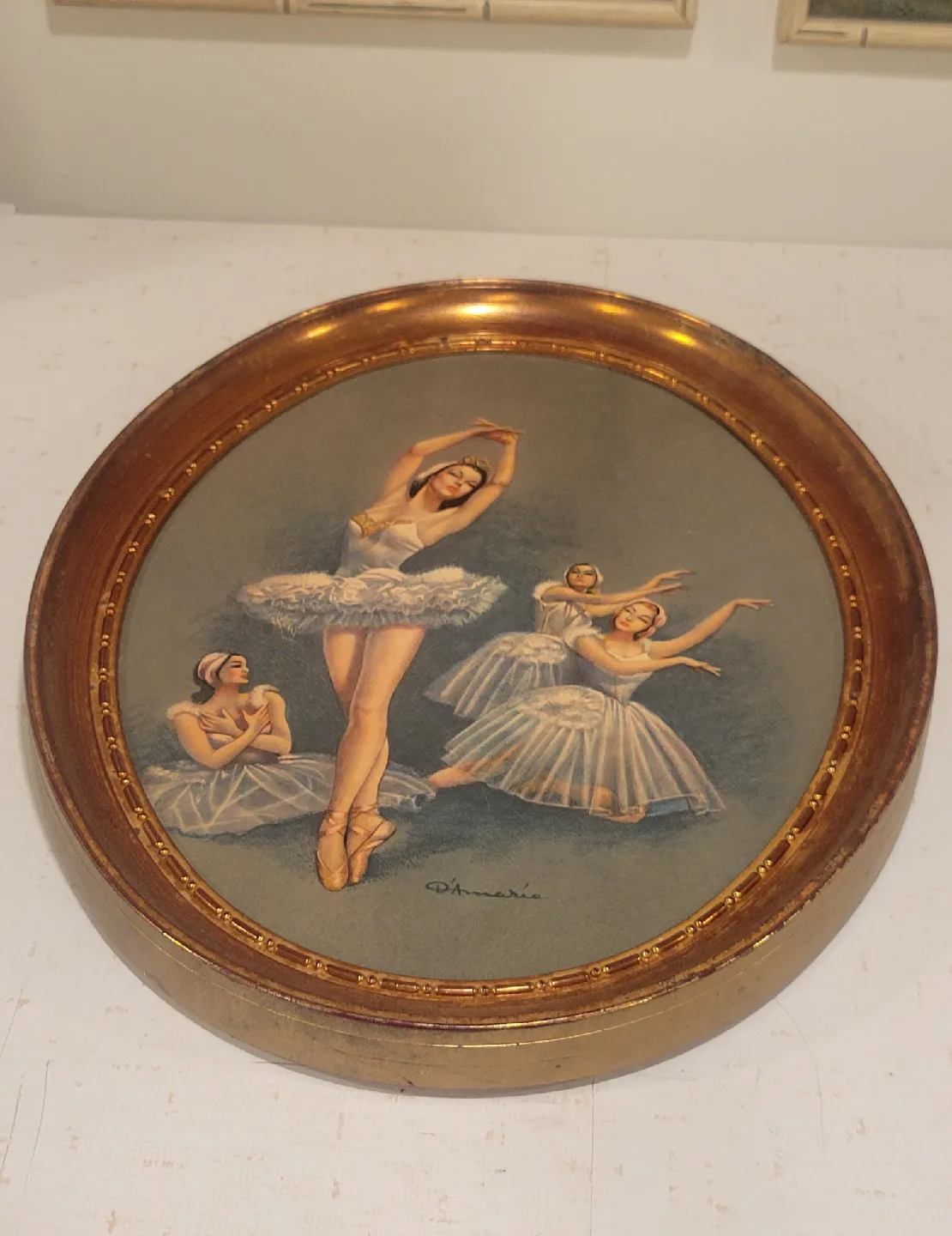 Vintage D'Amario Ballerina Print image indicator(3)