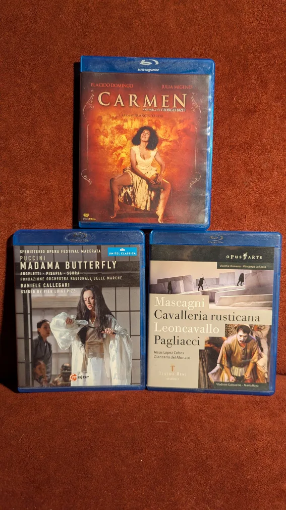 Carmen/Butterfly/Cavalleria Rusticana Blu-ray thumbnail