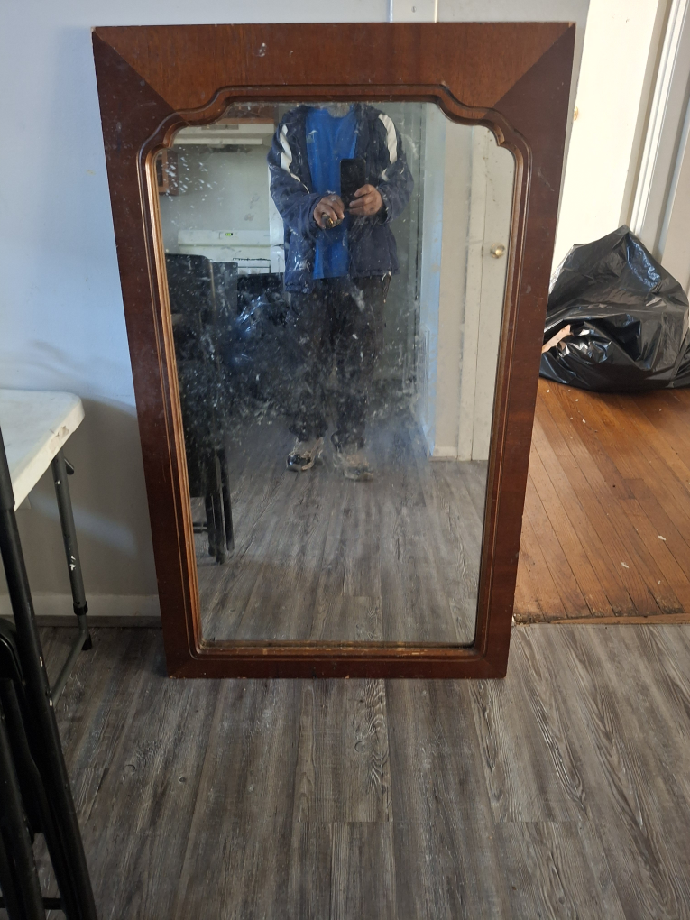 Wooden Framed Mirror