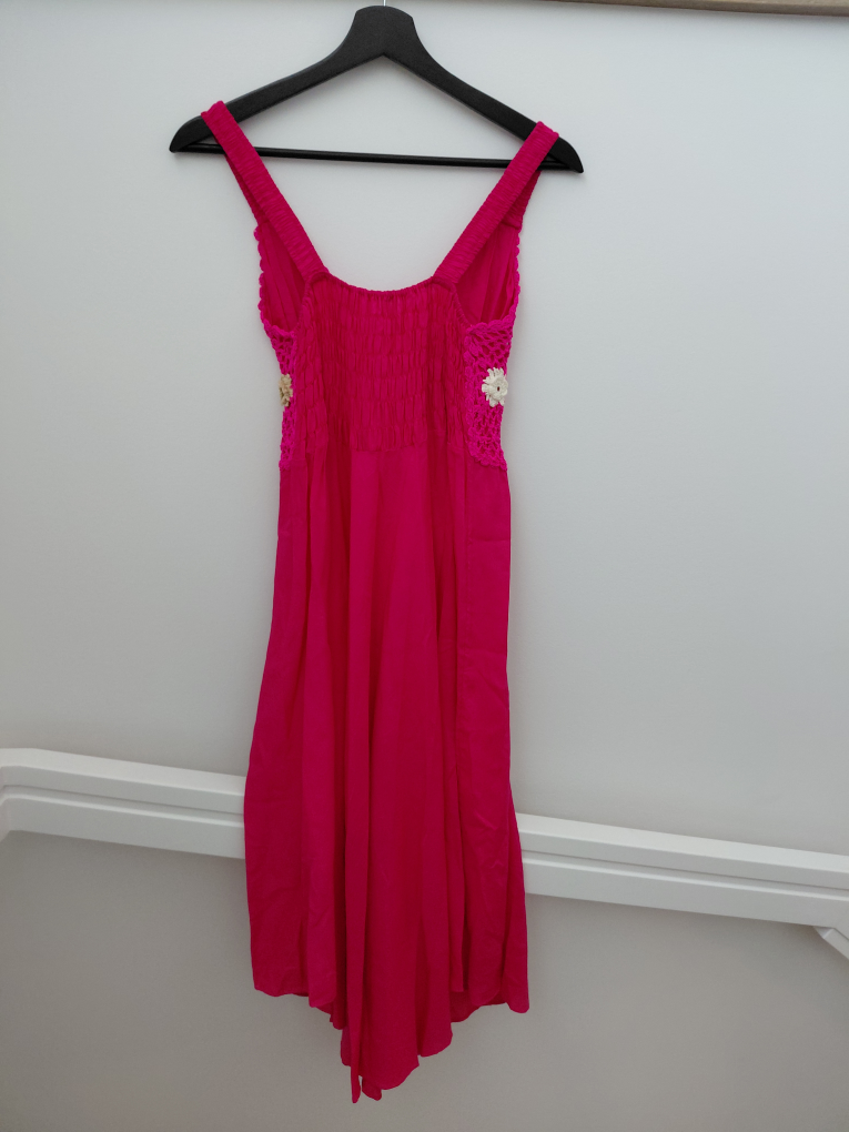 Pink Crochet Summer Dress - photo 4