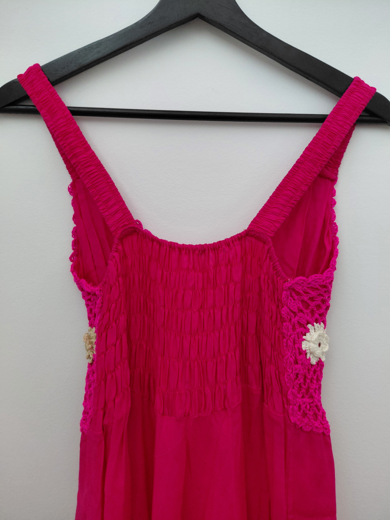 Pink Crochet Summer Dress - photo 5