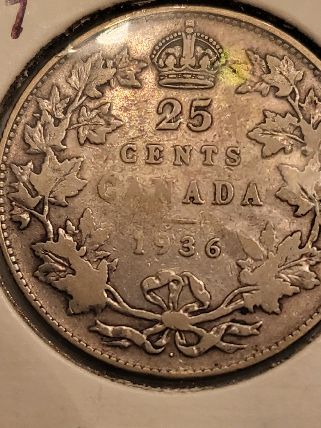 1936 Dot Canadian Quarter image indicator(6)