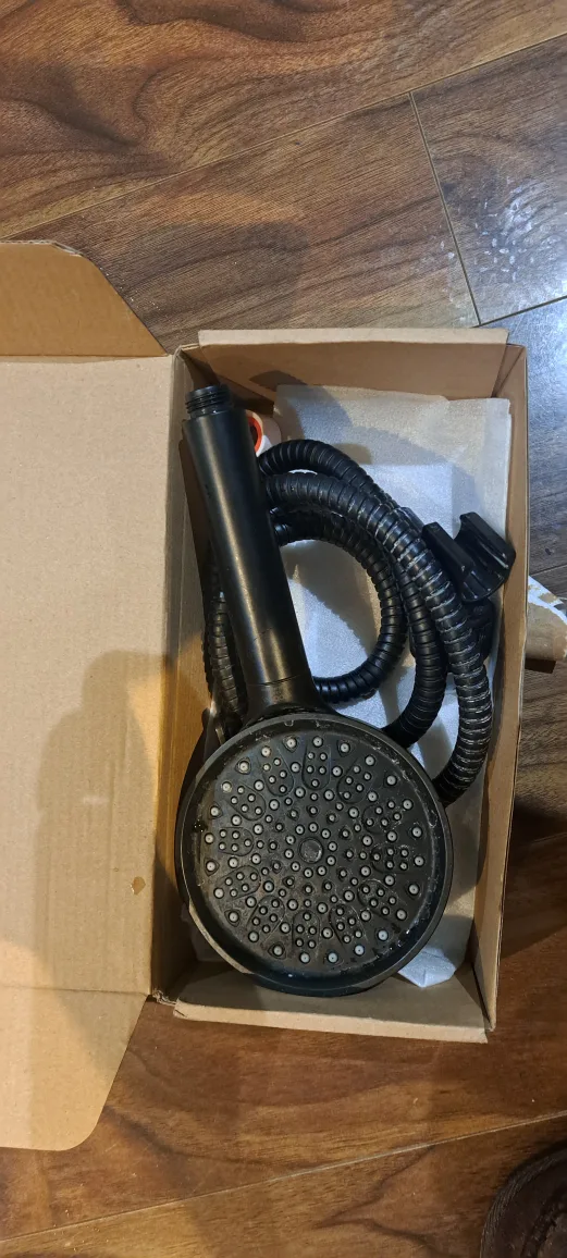 Matte Black Handheld Shower Head with Hose thumbnail