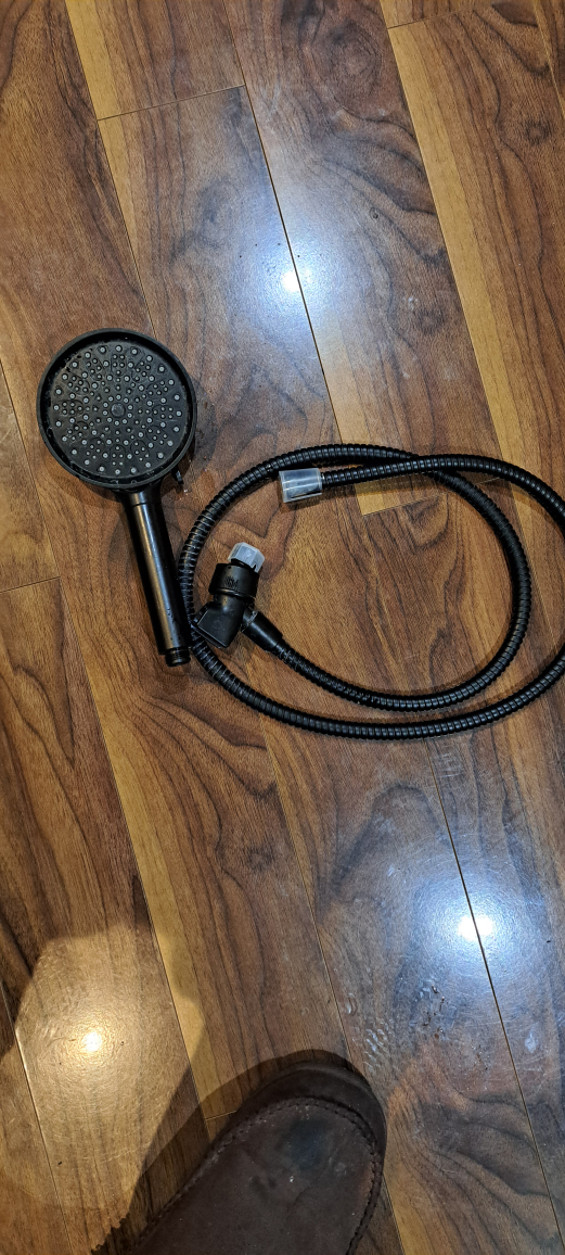 Matte Black Handheld Shower Head with Hose - photo 2