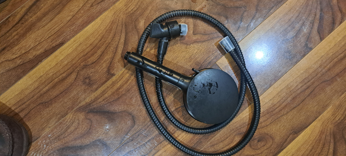 Matte Black Handheld Shower Head with Hose - photo 3