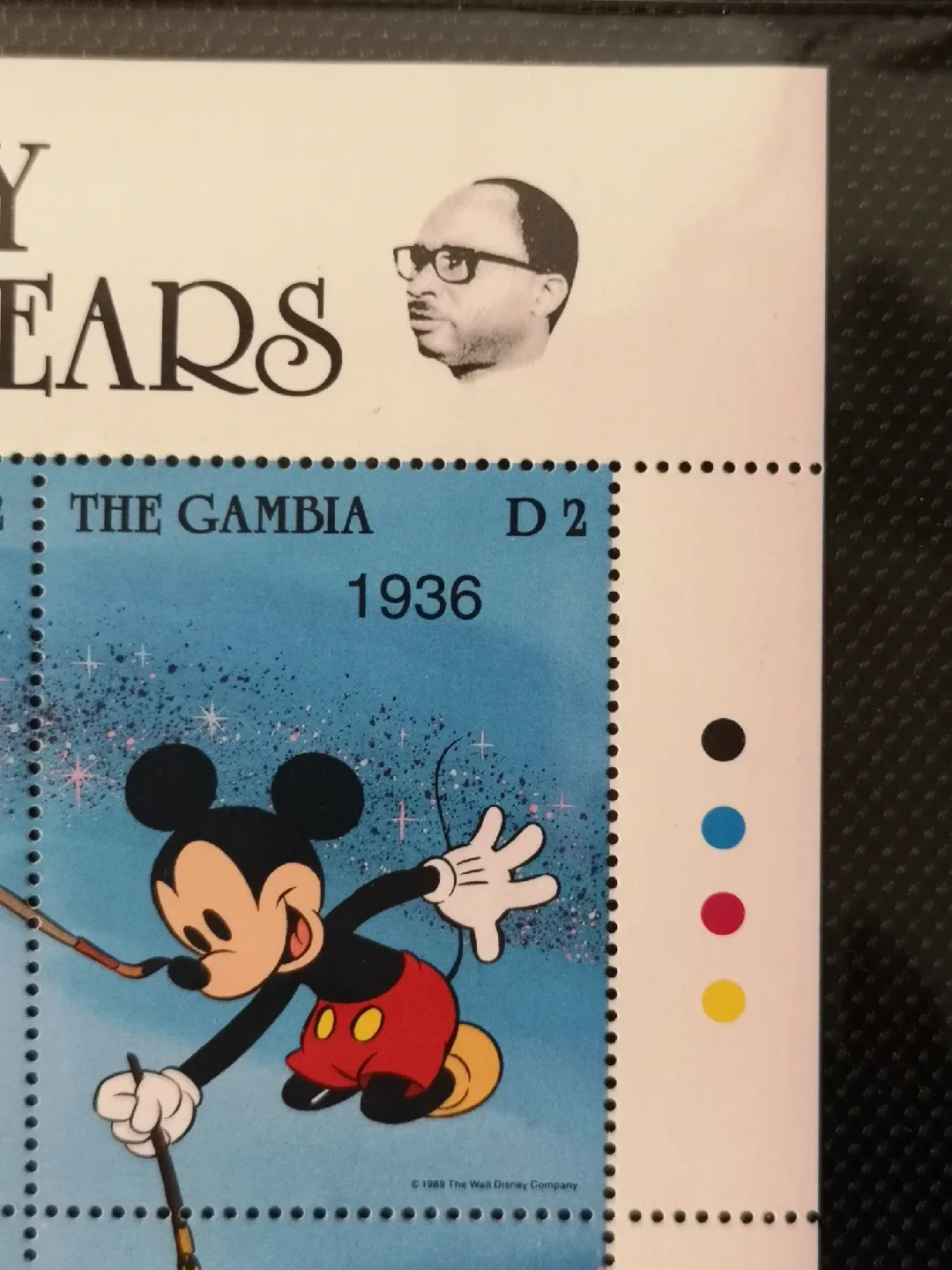 Disney✨9 Stamps ~ Micky Mouse ~Gambia Collector's Sheet~DM1 image indicator(4)