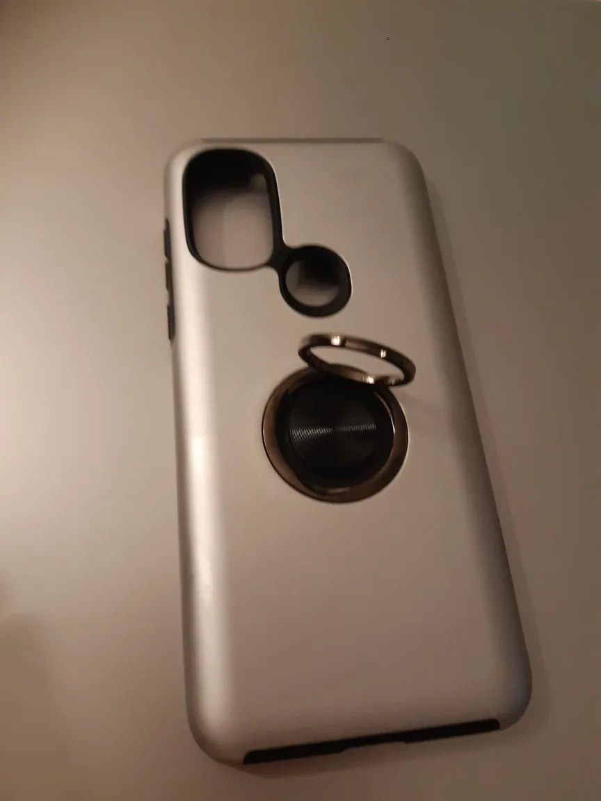 Silver Phone Case with Ring Holder image indicator(3)