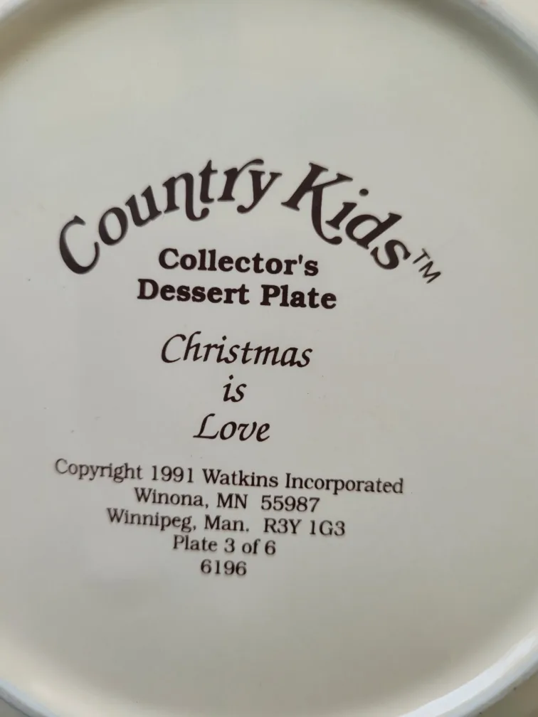 Country Kids Collector's Dessert Plates image indicator(3)