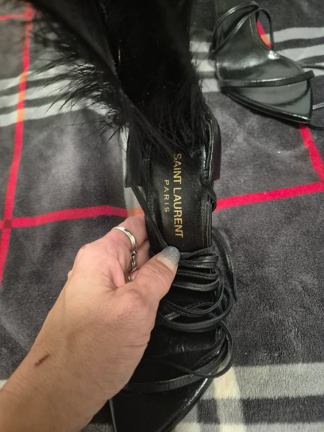 Saint Laurent Paris Feather Heels - Size 36 image indicator(4)