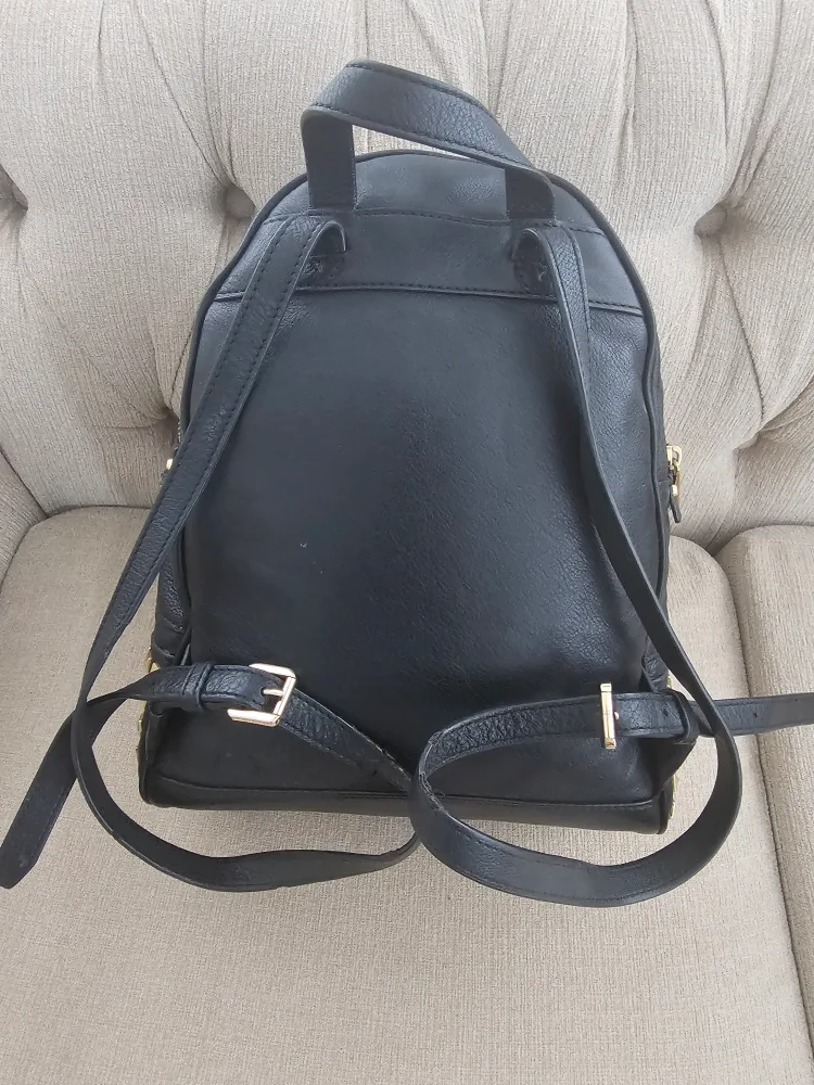 Authentic Michael Kors Black Backpack image indicator(2)