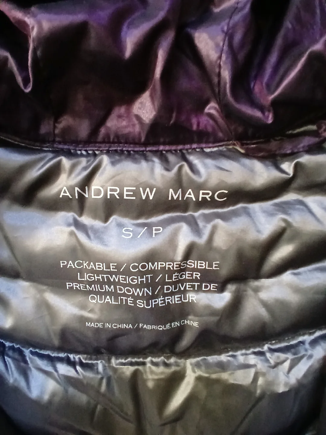 Andrew Marc Purple Puffer Jacket - Size S image indicator(2)