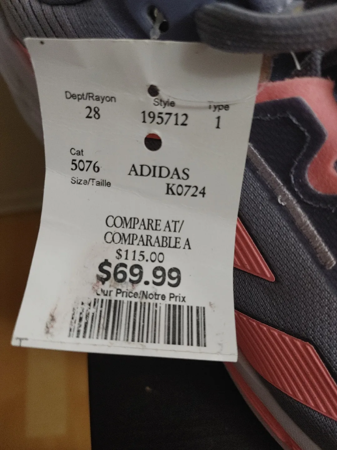 New Adidas Running Shoes - Size US 9 image indicator(2)