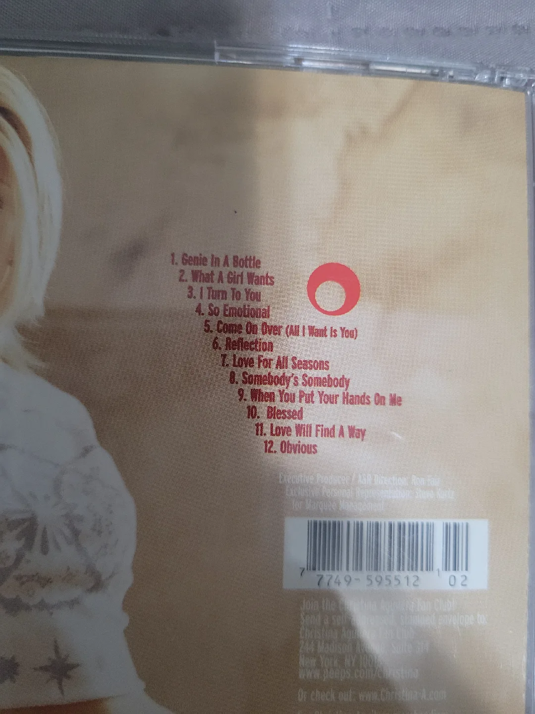 Christina Aguilera CD image indicator(2)