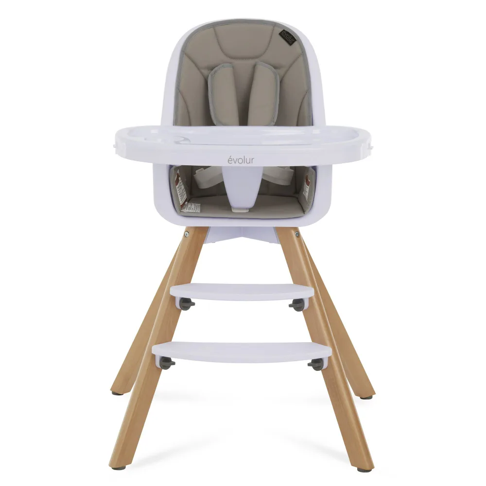 Evolur High Chair - White & Wood image indicator(2)
