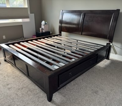 King size bed frame ( pick up only) - photo 2