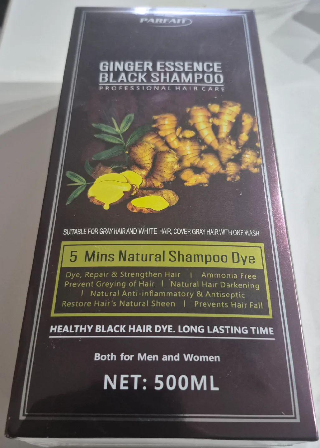 Parfait Ginger Essence Black Shampoo Dye image indicator(8)
