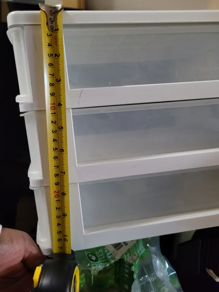 3-Drawer White Plastic Storage Unit image indicator(2)