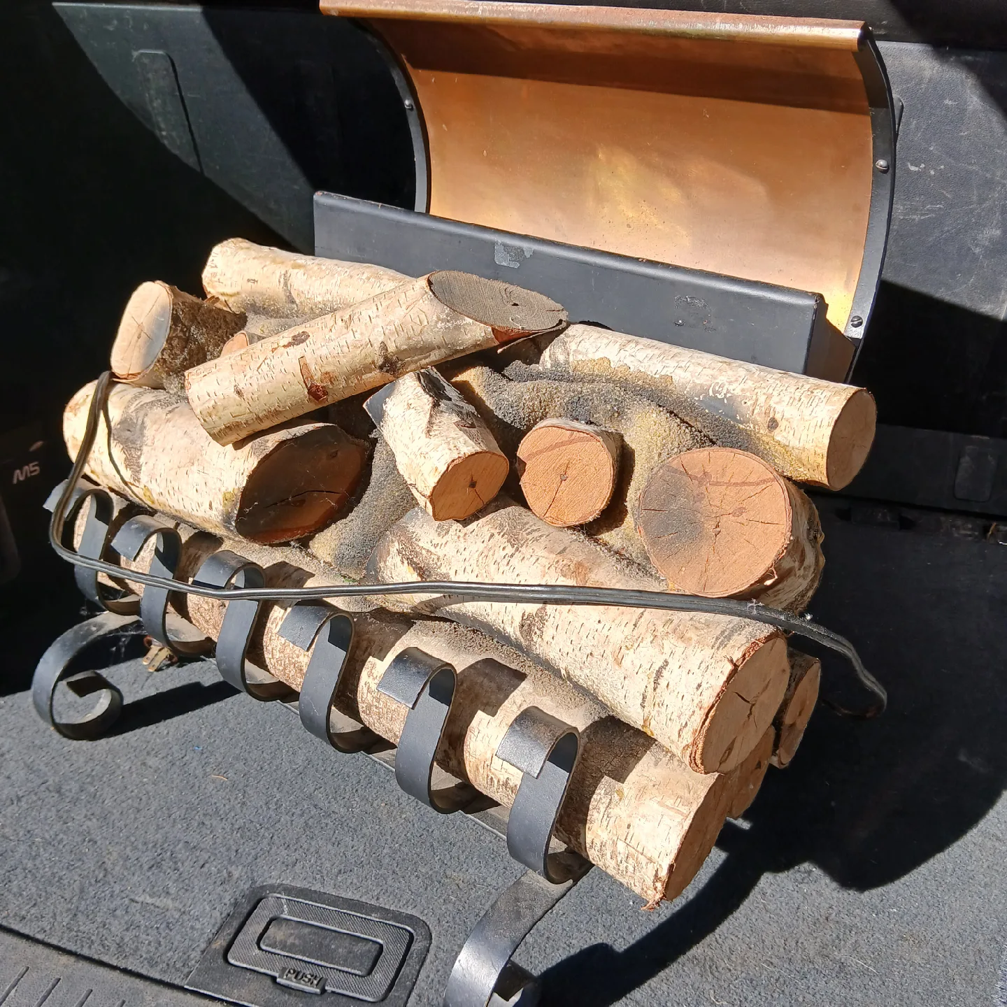 Antique Electric Fireplace Log Insert thumbnail