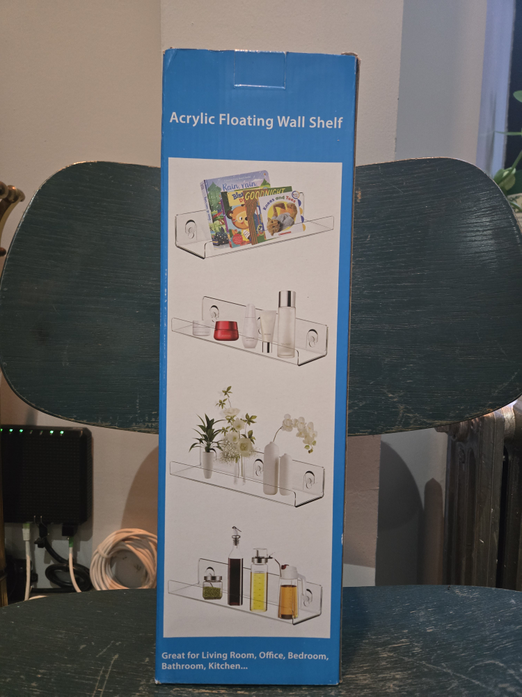 NEW - Acrylic Floating Wall Shelf