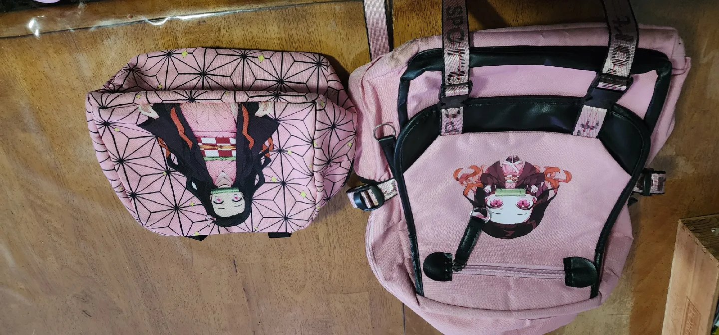 Demon Slayer Nezuko Pink Backpack thumbnail