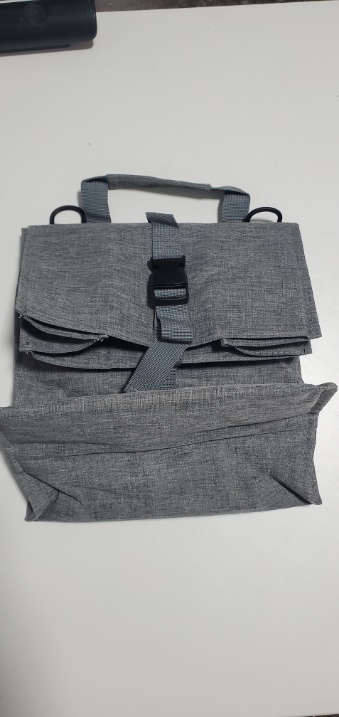 Gray Insulated Lunch Bag Tote - photo 2