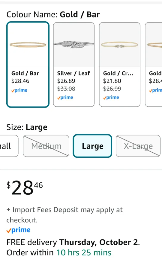 Fashion Metal Elastic Stretchy Chain Belt image indicator(7)