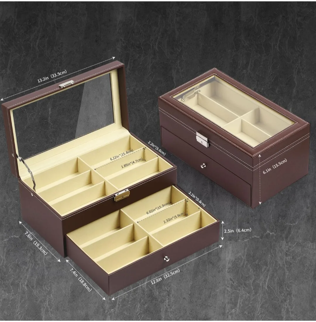 Sunglasses and eyeglasses storage organizer image indicator(3)