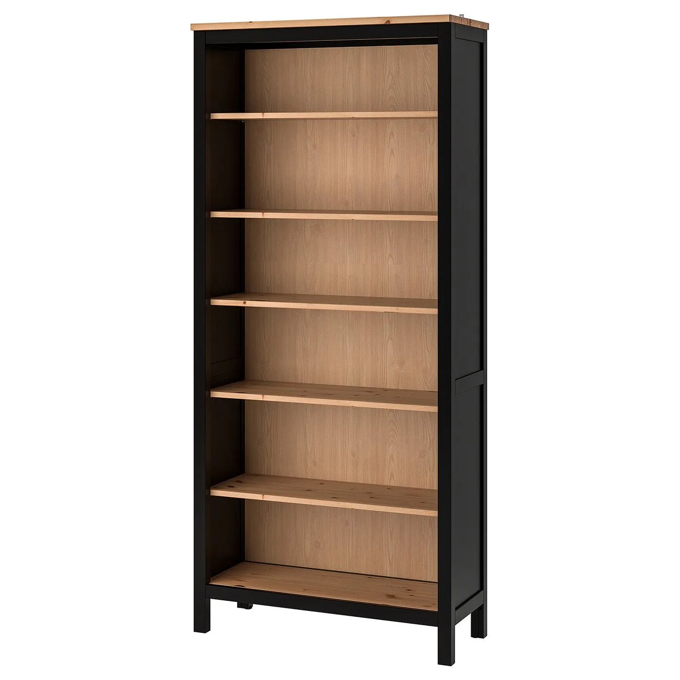 IKEA HEMNES Bookcase - Black/Oak thumbnail