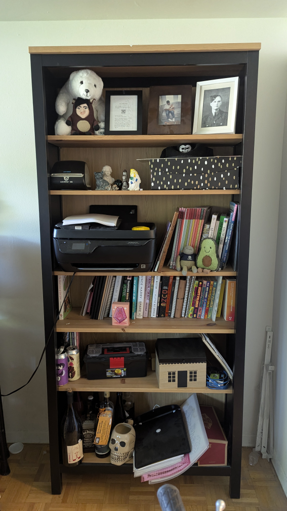 IKEA HEMNES Bookcase - Black/Oak - photo 4