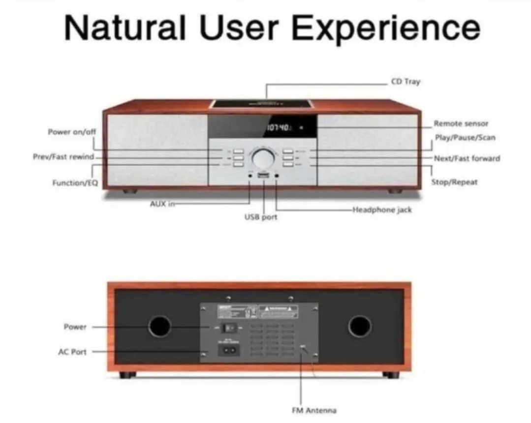 Wiscent CD Player and Stereo System image indicator(8)