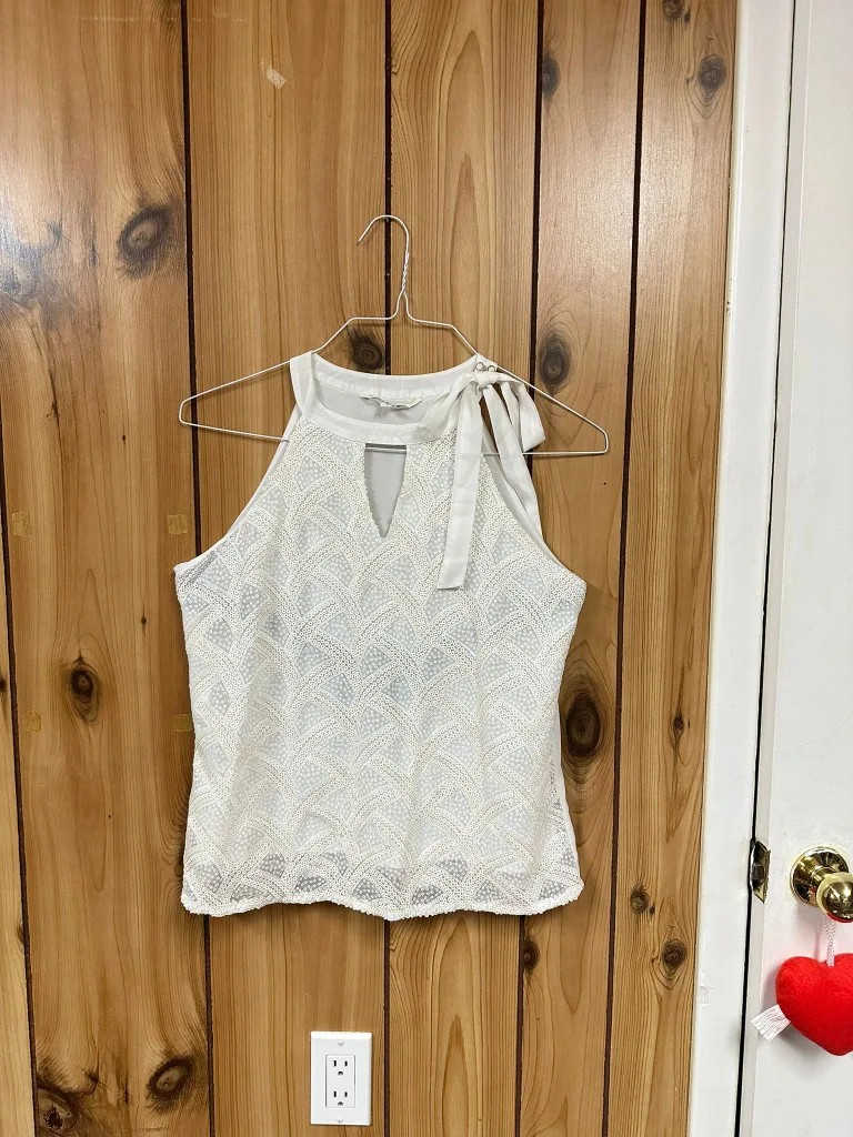 White Halter like Top