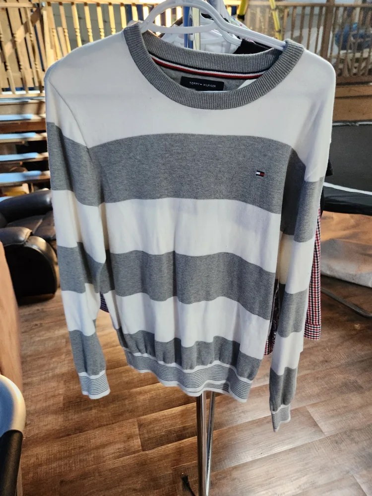 Tommy Hilfiger Striped Sweater - Size M thumbnail