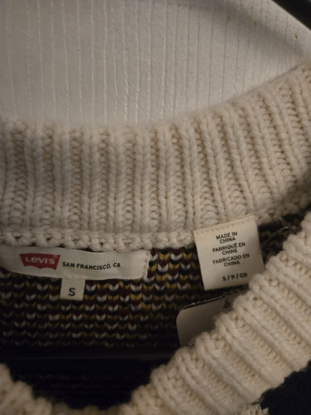 New Levi's Argyle Vest (women's size S) - photo 3