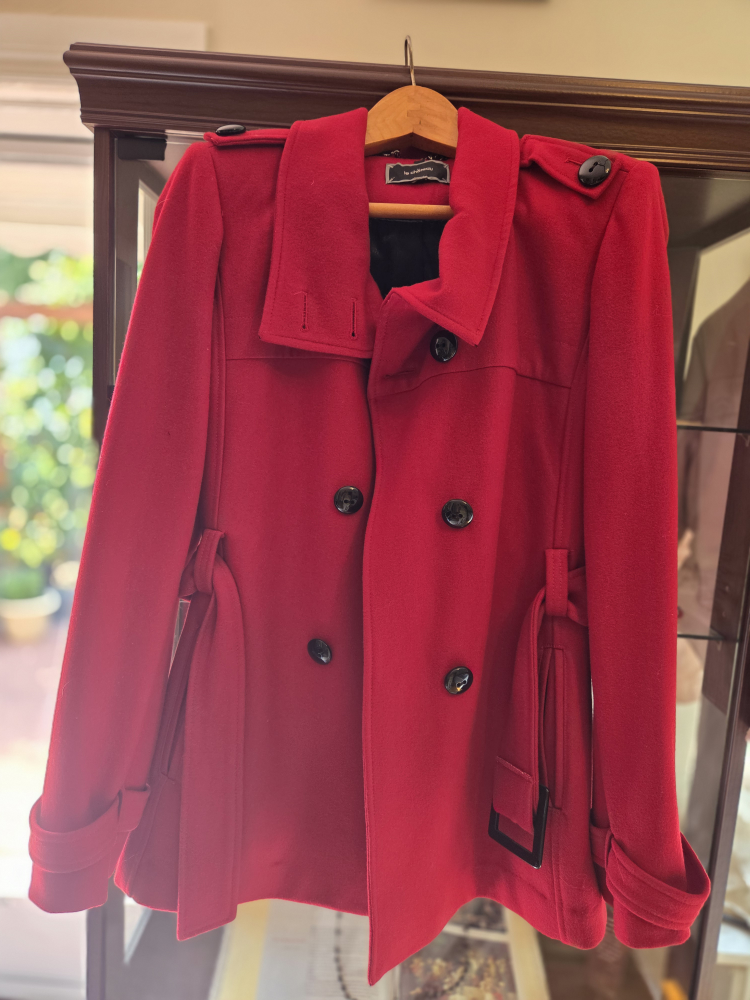 Le Chateau Woolmark Blend Red Coat - photo 2