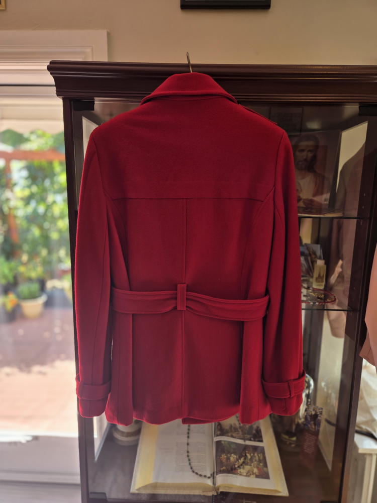 Le Chateau Woolmark Blend Red Coat - photo 4