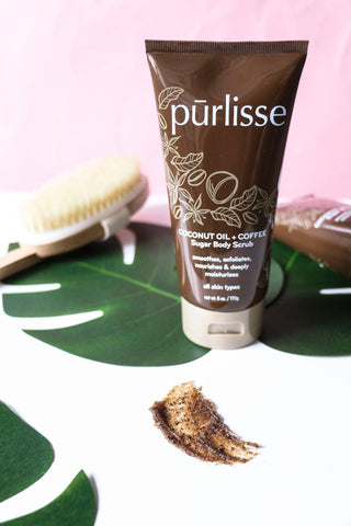 Purlisse Coconut Oil + Coffee Body Scrub 6 oz