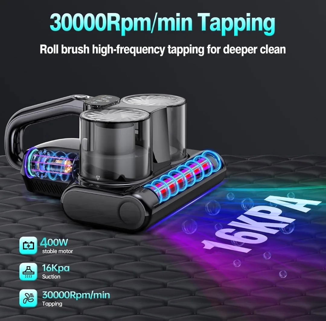 YUFAC UVC-S1600-PRO Cordless Bed Vacuum Cleaner image indicator(3)