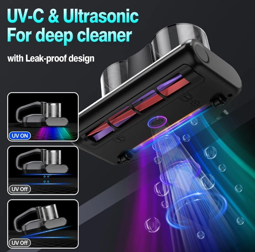 YUFAC UVC-S1600-PRO Cordless Bed Vacuum Cleaner image indicator(5)
