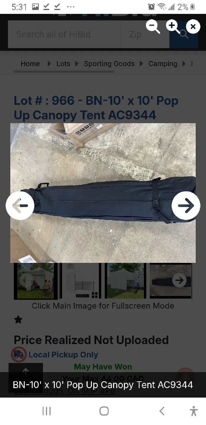 BN 10' x 10' Pop Up Canopy Tent AC9344 image indicator(3)