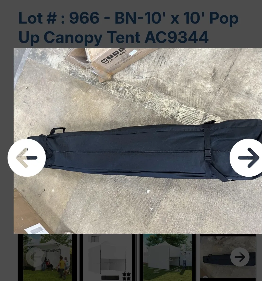 BN 10' x 10' Pop Up Canopy Tent AC9344 image indicator(4)