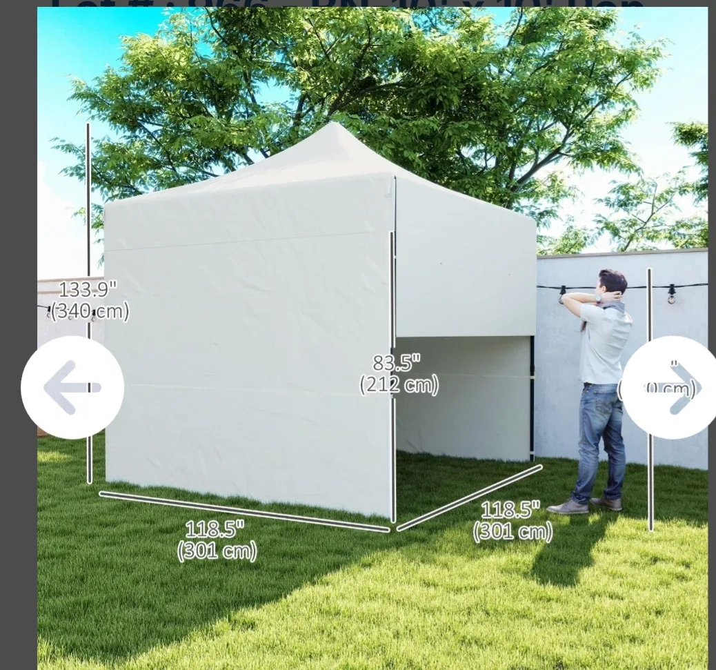 BN 10' x 10' Pop Up Canopy Tent AC9344 image indicator(5)